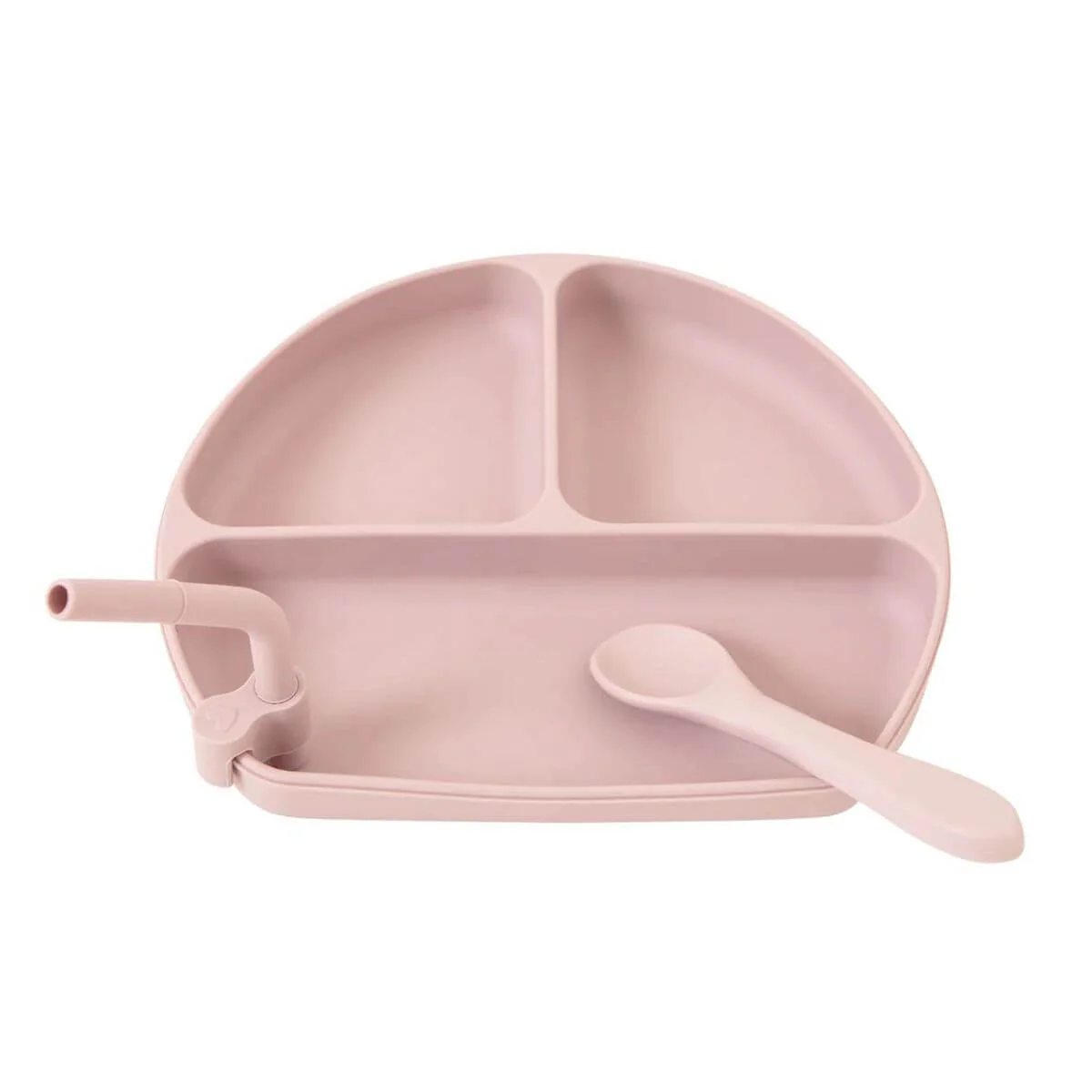 All4Ella Silicone Plate with Straw & Spoon