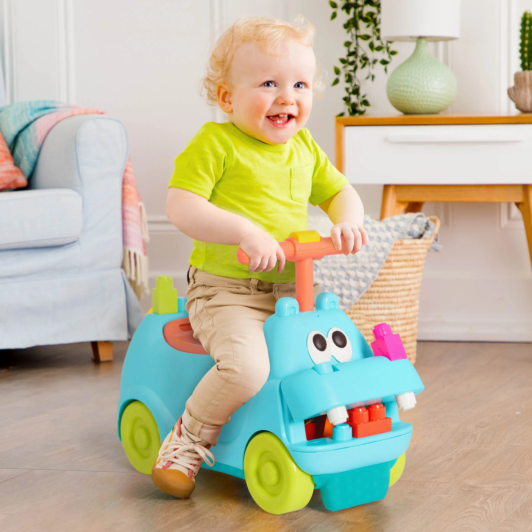 B. toys Ride-On Hippo with Light & Sound - Image 3