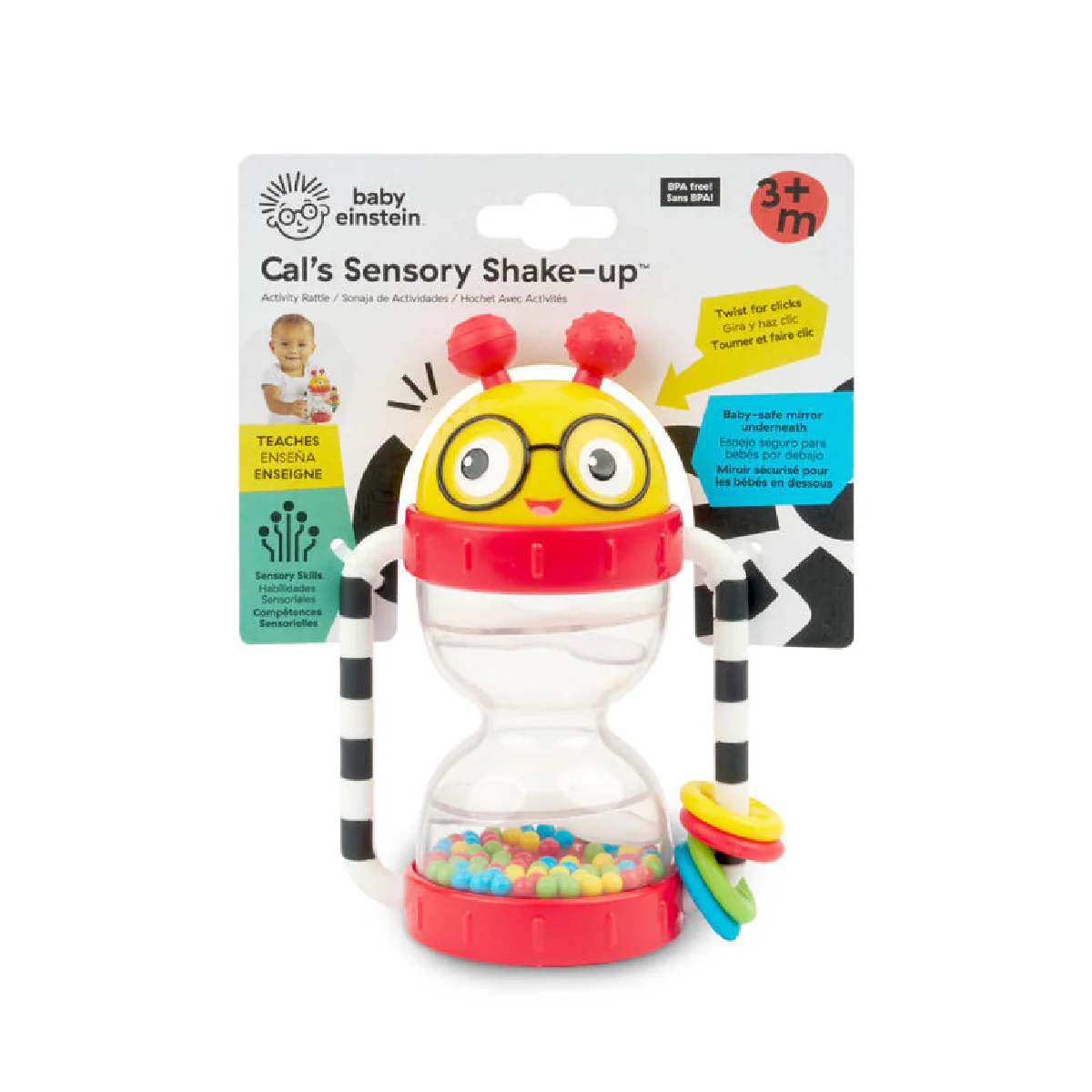 Baby Einstein Cal’s Sensory Shake-up™ Activity Rattle - Image 7