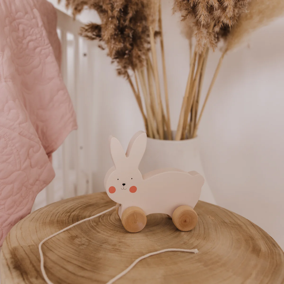 Bubble Wooden Rabbit Pull Along - Image 2