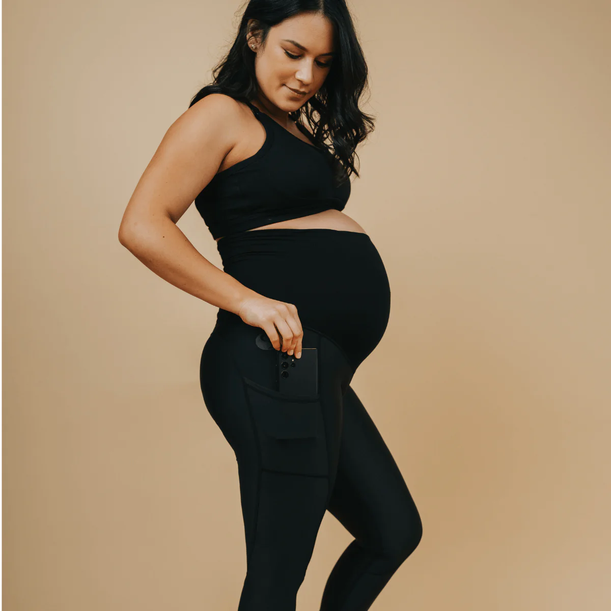 Classic Maternity Leggings 7/8 Length - Image 3