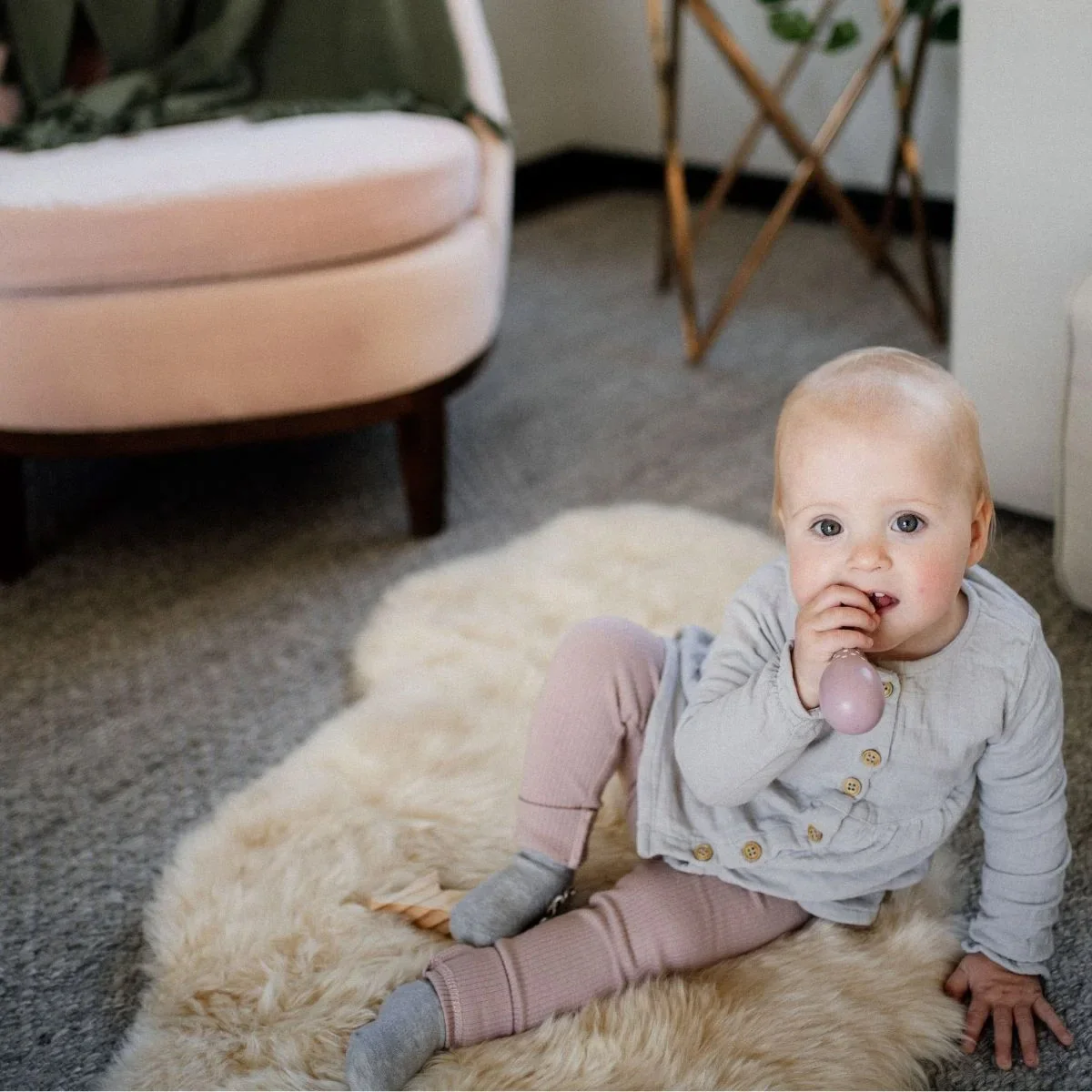 Classic NZ Long Pile Sheepskin Baby Rug - Image 5