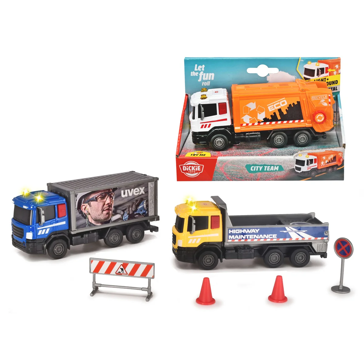 Dickie City Team Small 3-asst (Assorted)