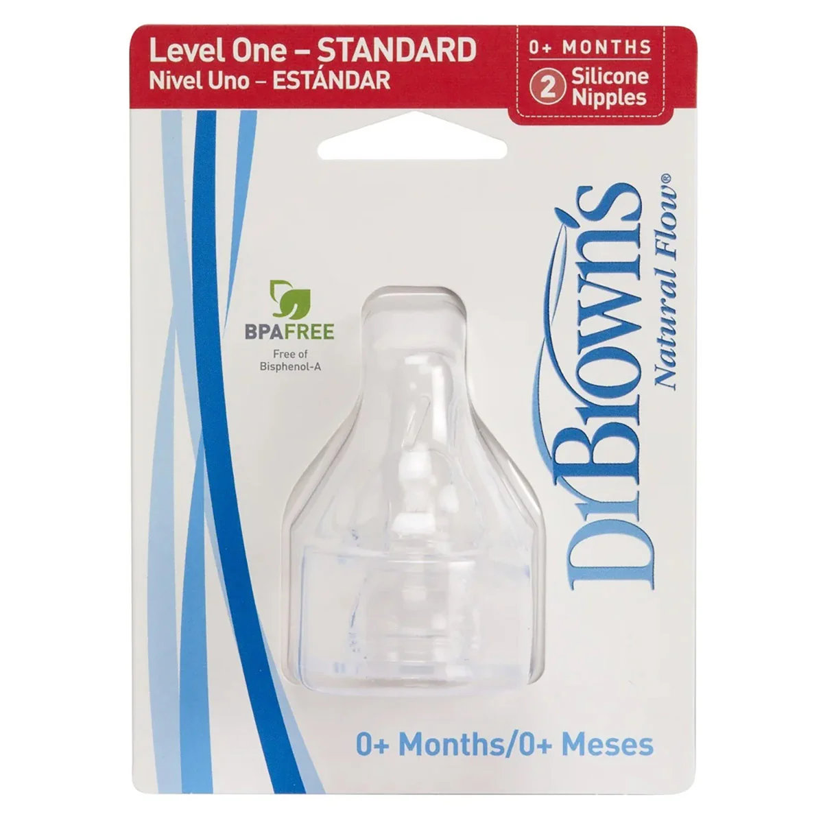 Dr Browns Narrow Neck Teat Level 1 - 2 Pack - Image 3