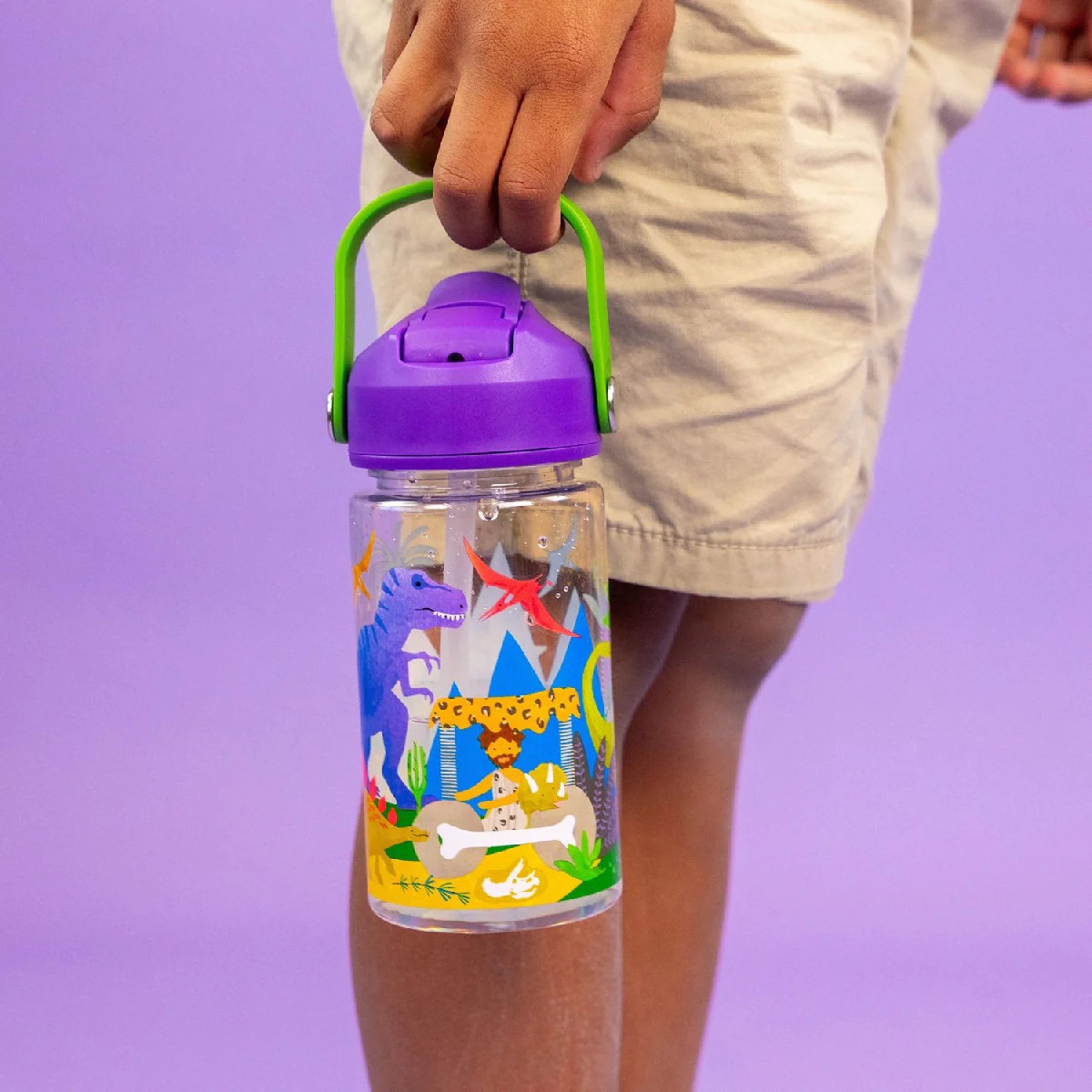 Floss & Rock Dinosaur - Tritan Drinks Bottle - Image 2