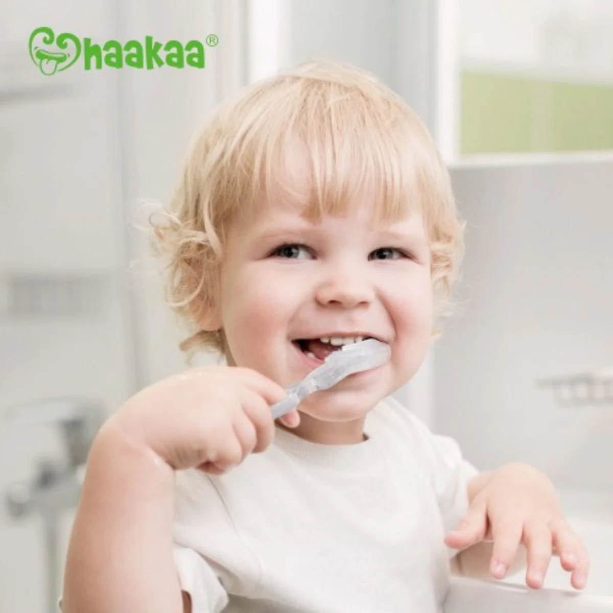 Haakaa Kids Oral Care Set - Bluestone - Image 5