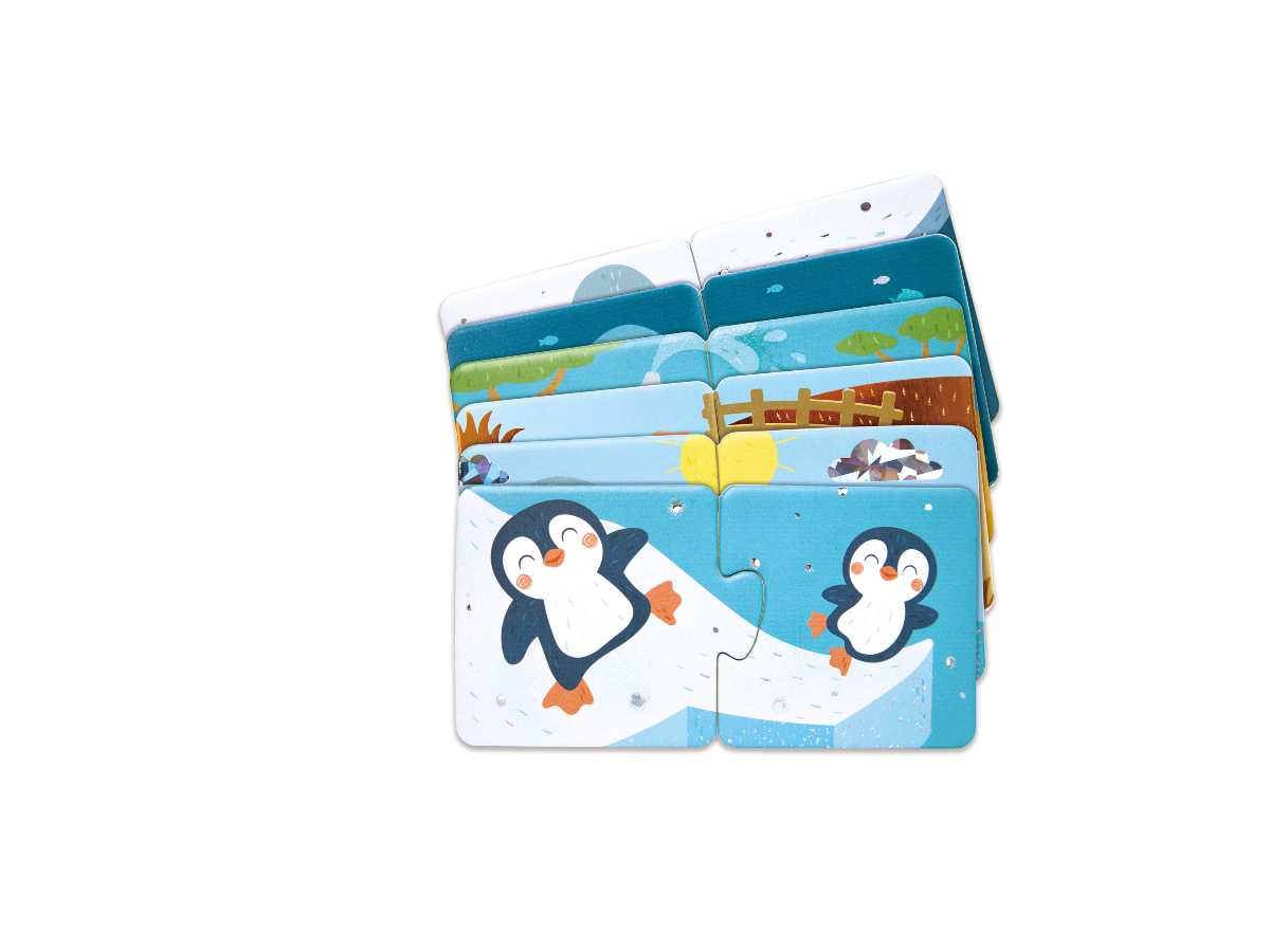 Hape Duo Logic Puzzle Animals Mum & Baby - Image 8