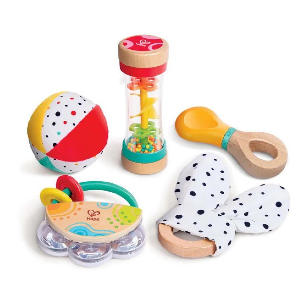Hape Play Essentials 5 in 1 Baby Sensory Set