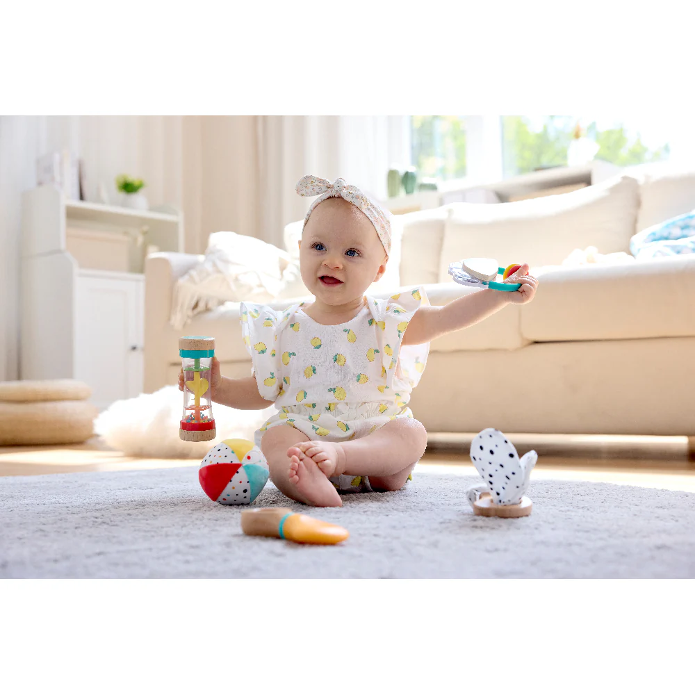 Hape Play Essentials 5 in 1 Baby Sensory Set - Image 11