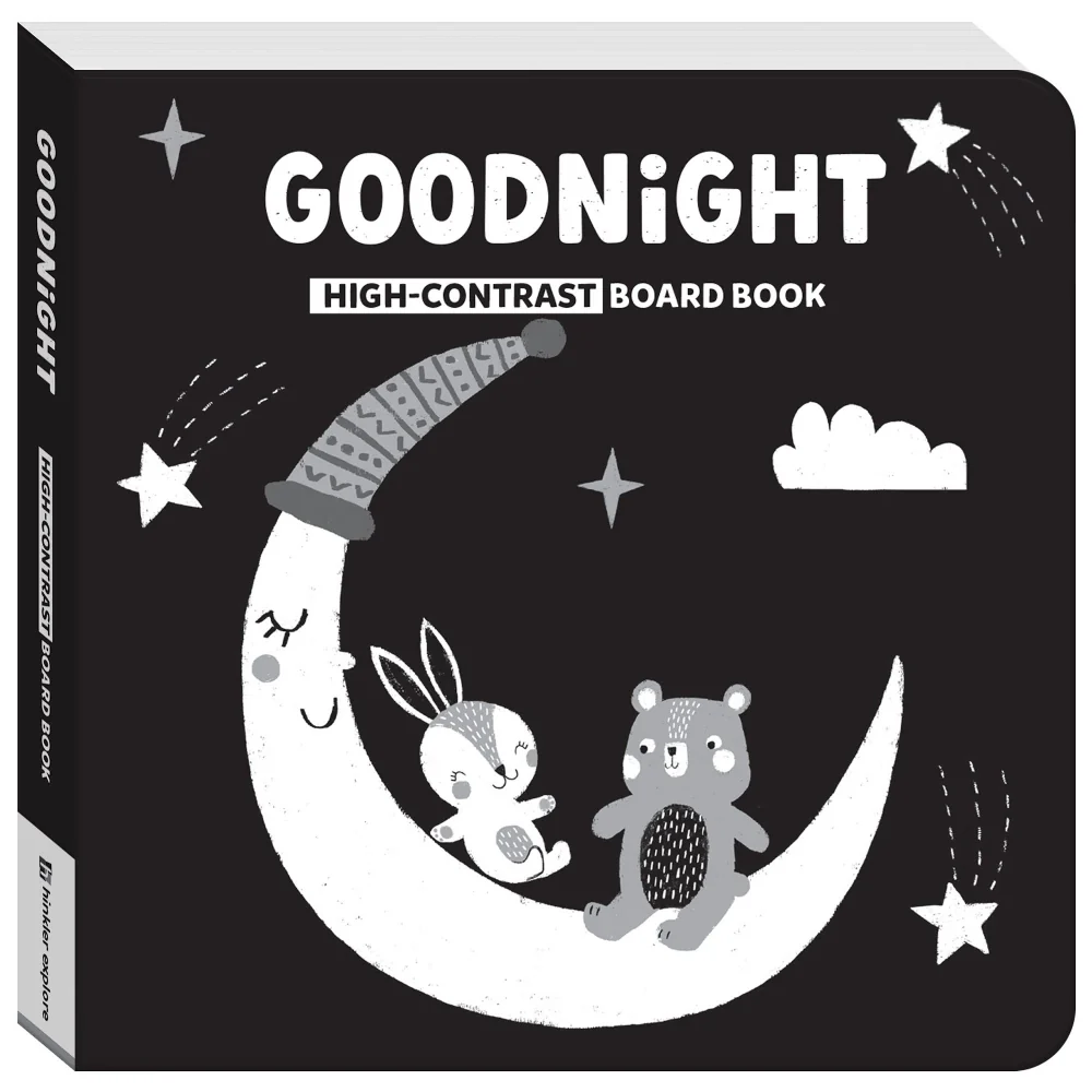 Hinkler High Contrast Board Books Babys First Learning Library