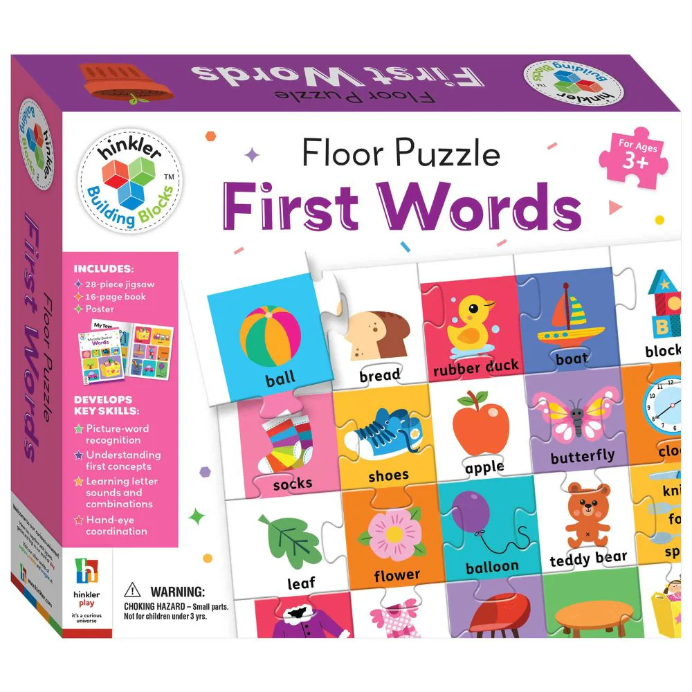 Hinkler Gift Building Blocks Floor Puzzle First Words
