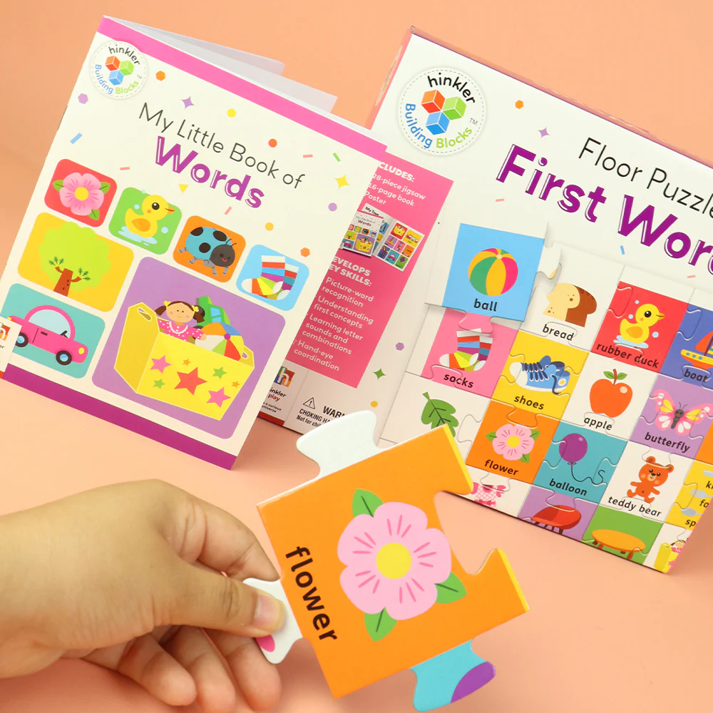 Hinkler Gift Building Blocks Floor Puzzle First Words - Image 4