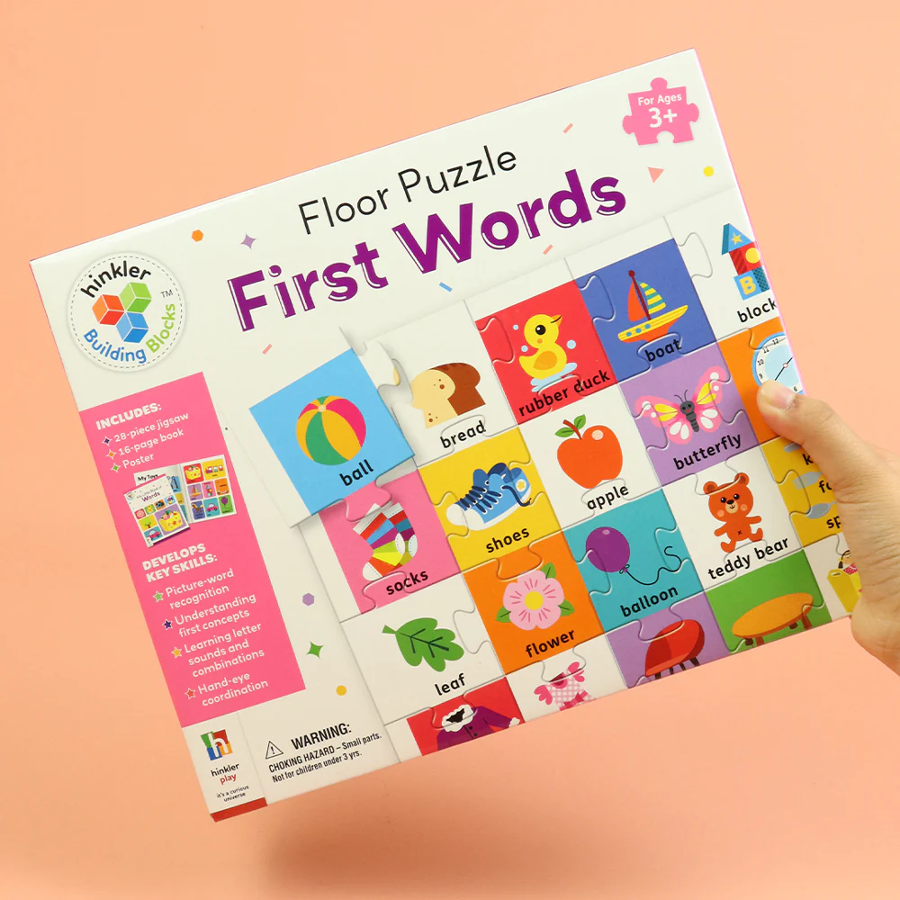 Hinkler Gift Building Blocks Floor Puzzle First Words - Image 6