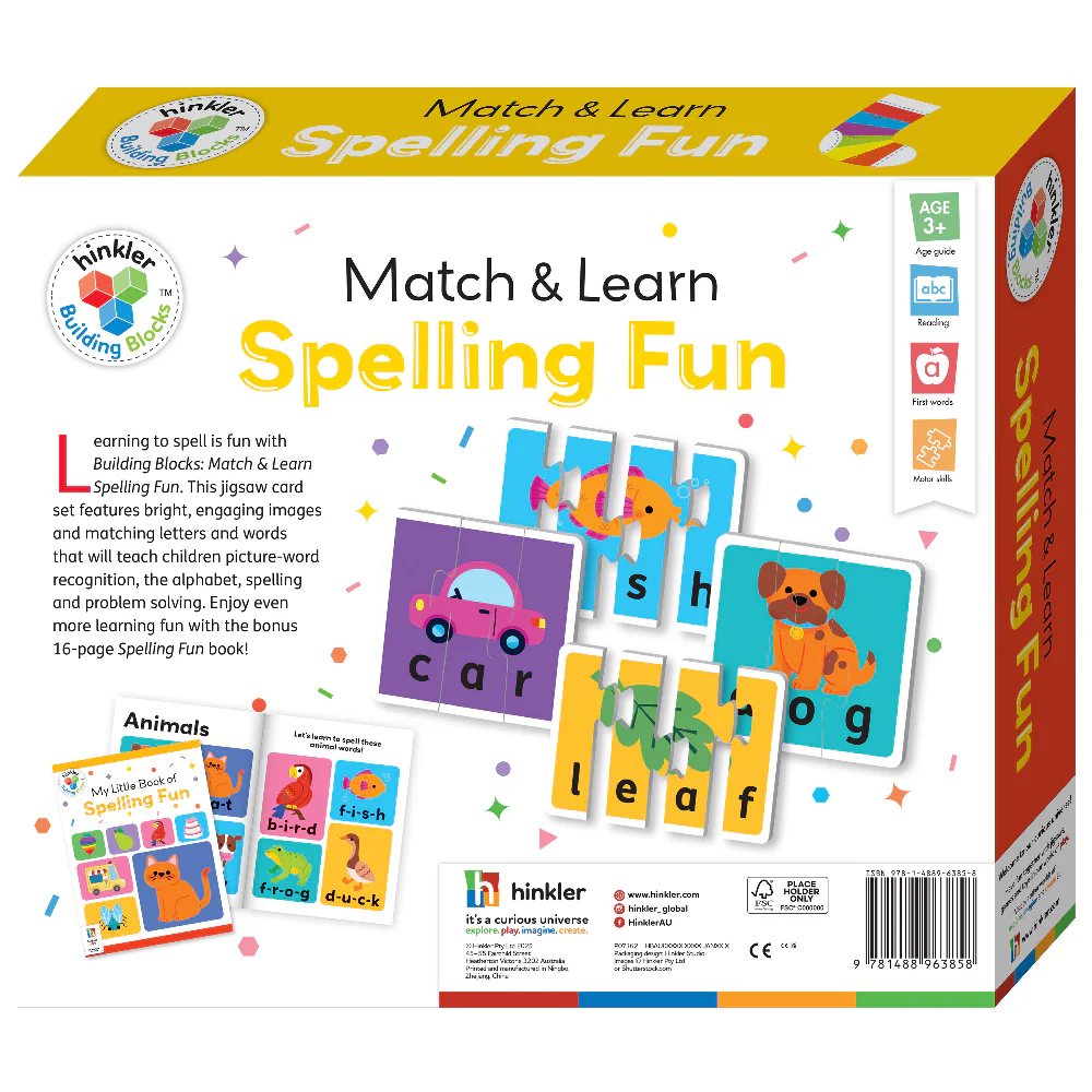 Hinkler Gift Building Blocks Match & Learn Spelling Fun - Image 6