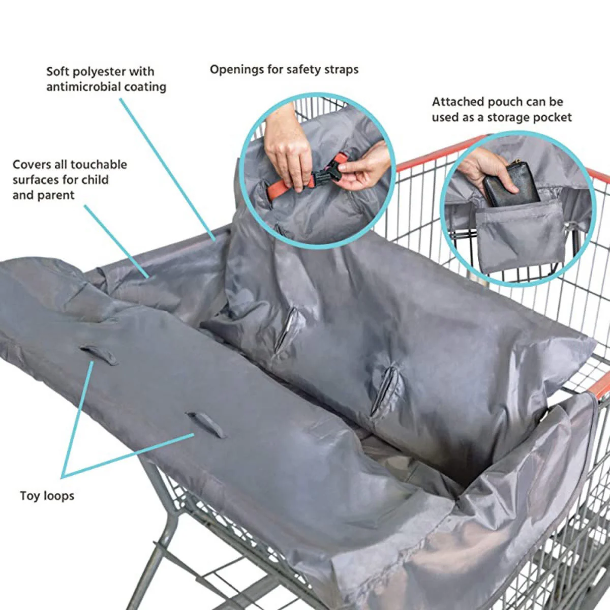 JL Childress Shopping Cart & Highchair Cover - Image 3
