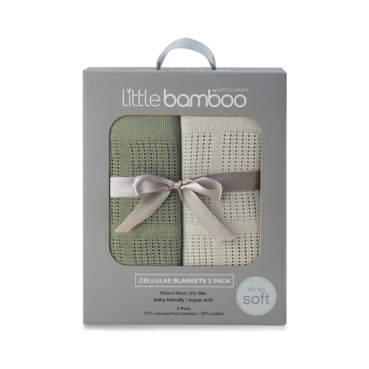 Little Bamboo Cellular Blanket - 2 Pack - Image 2