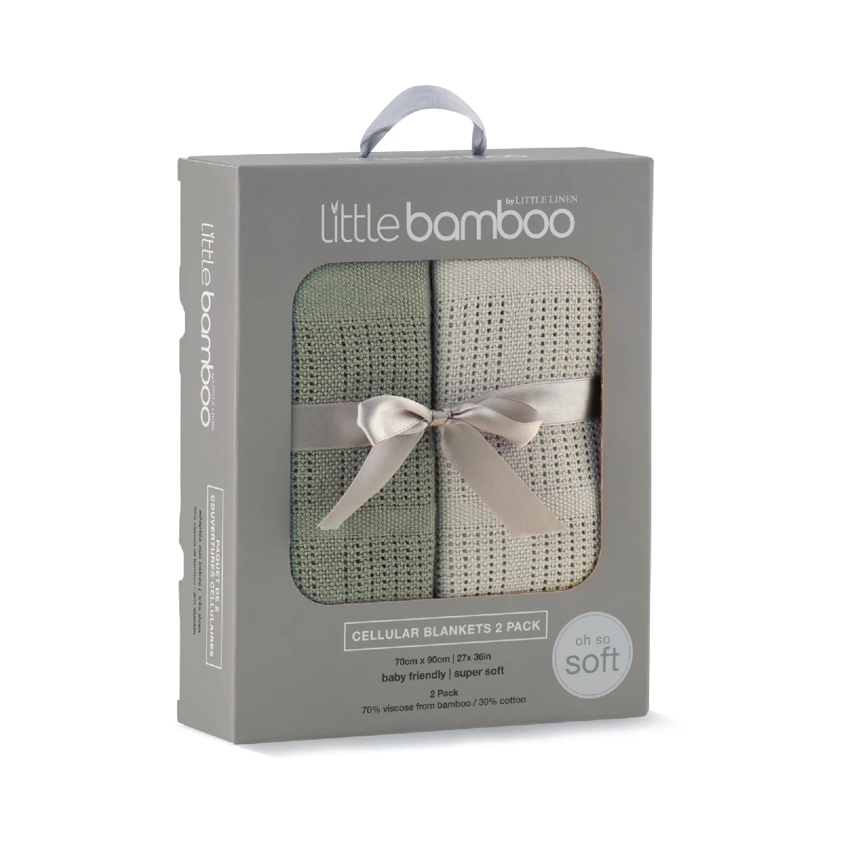 Little Bamboo Cellular Blanket - 2 Pack - Image 3