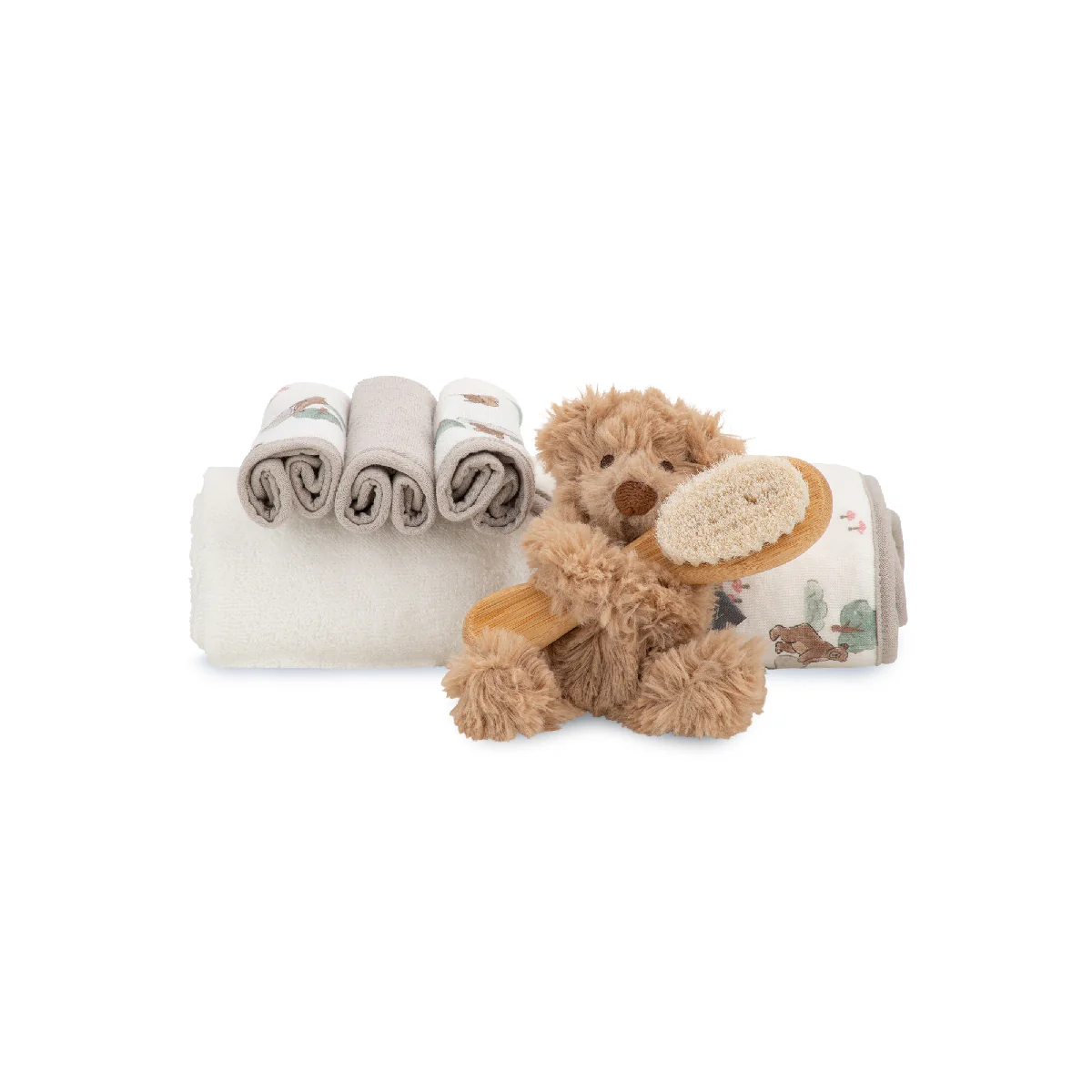 Little Linen Bath Gift Set Willow bear - Image 2