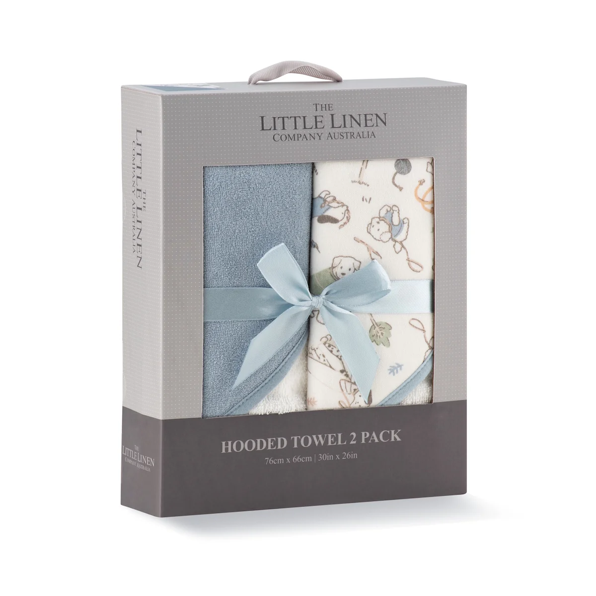Little Linen Hooded Towel - 2 Pack - Image 2