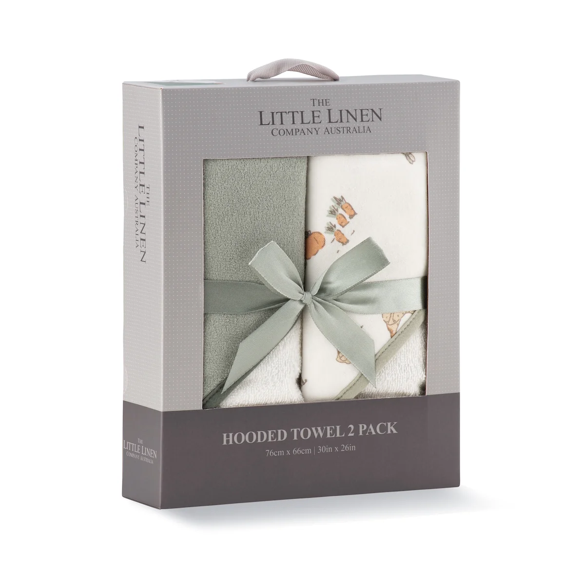 Little Linen Hooded Towel - 2 Pack - Image 4