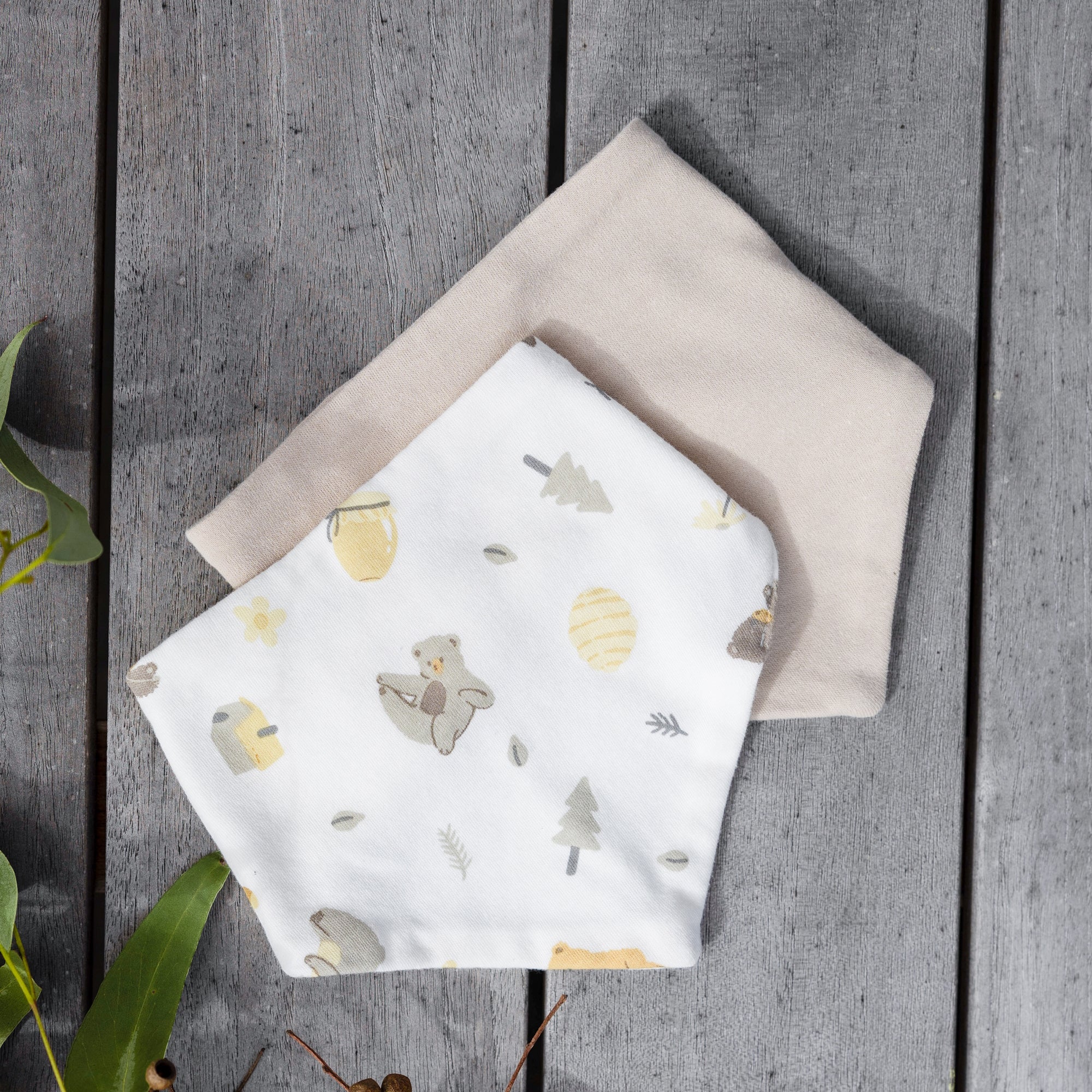 Little Linen Jersey Bib 2 Pack - Image 16