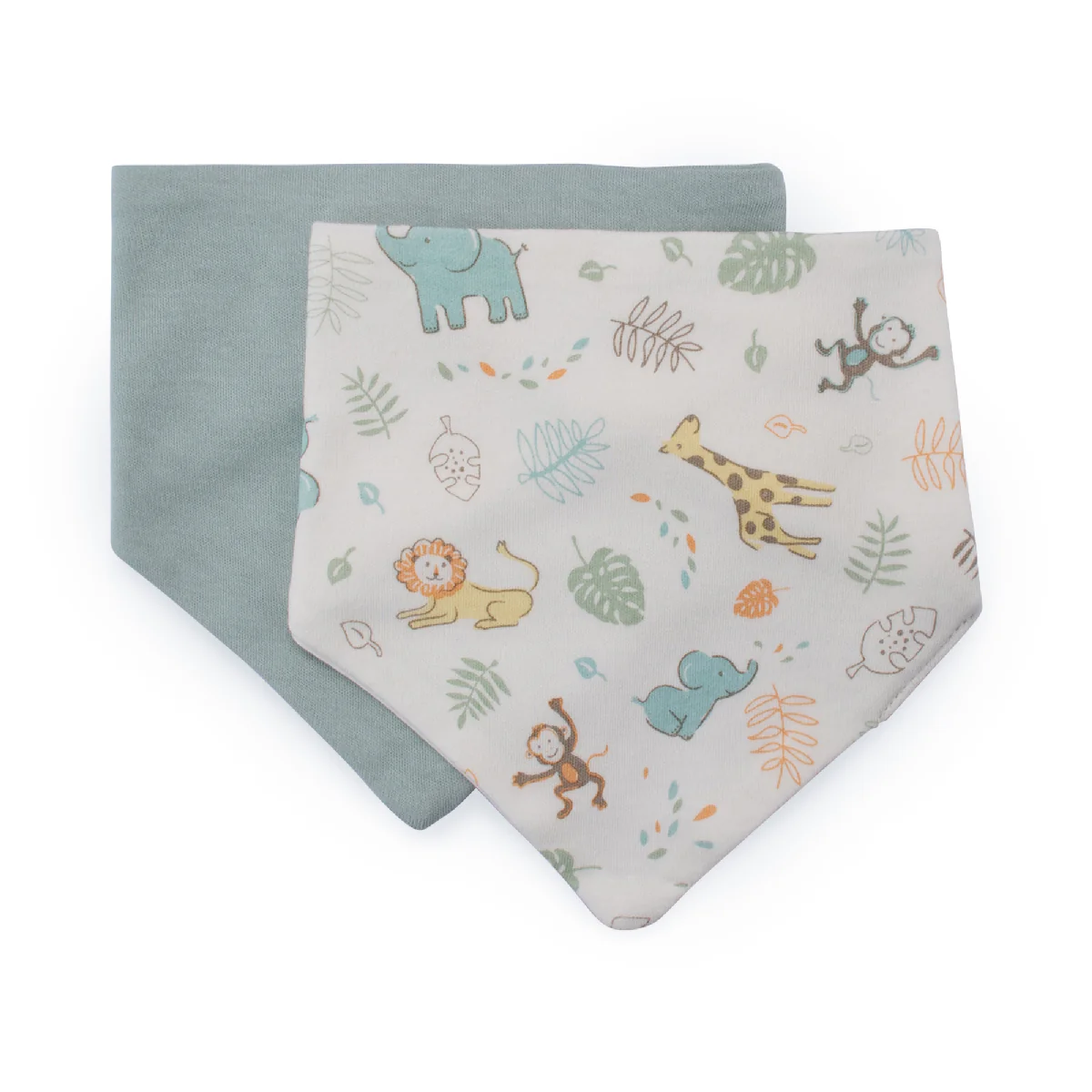 Little Linen Jersey Bib 2pk Savanna Giraffe - Image 2