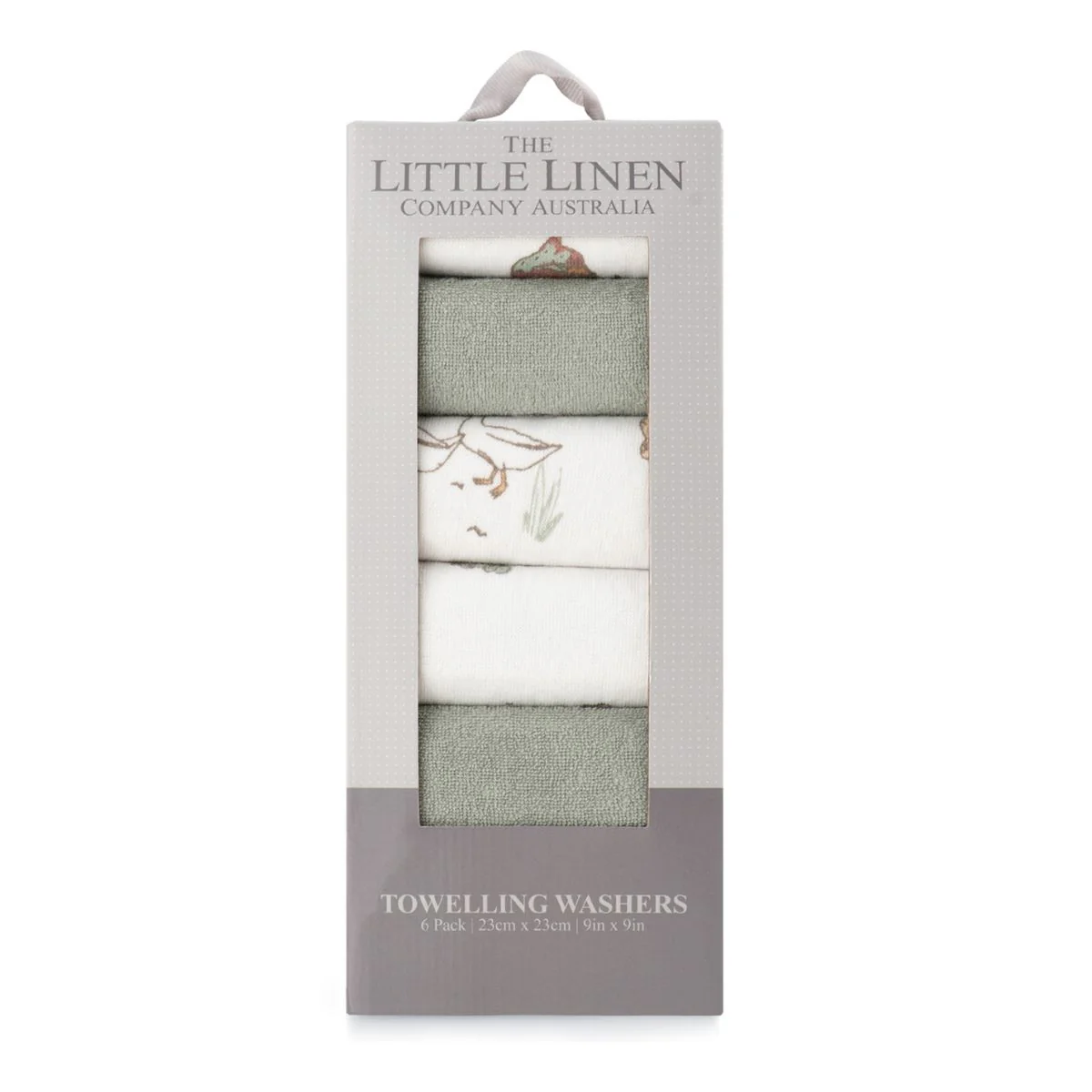 Little Linen Towelling Washer - 6 Pack - Image 3