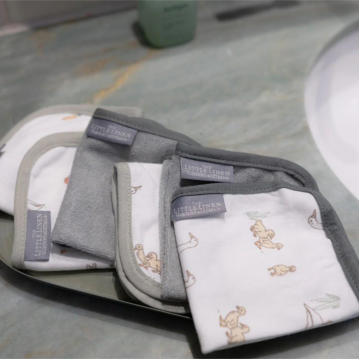 Little Linen Towelling Washer - 6 Pack - Image 4