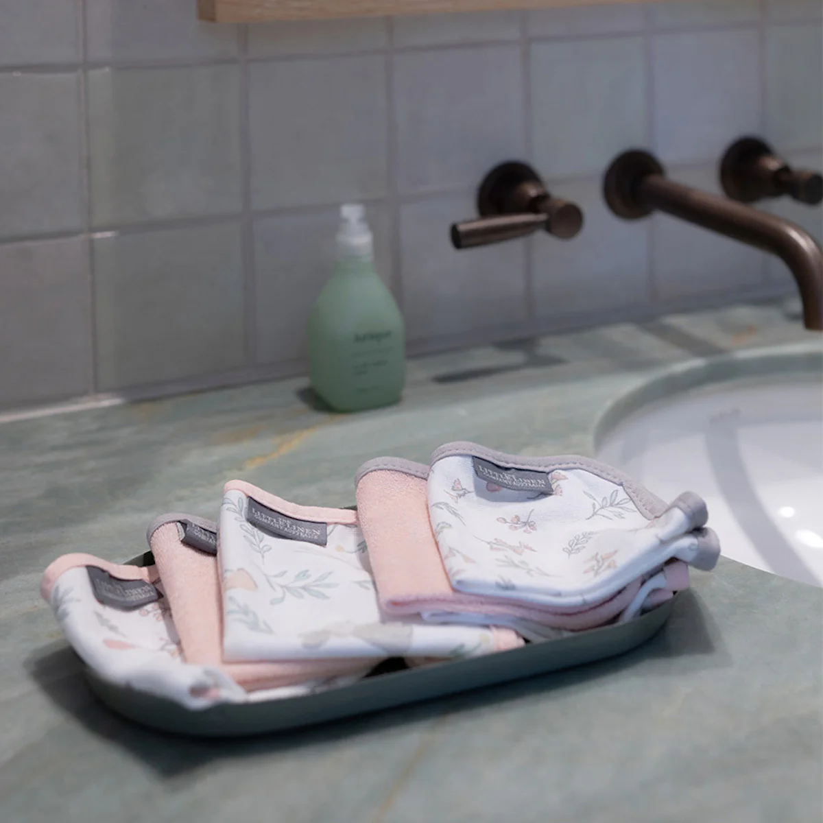 Little Linen Towelling Washer - 6 Pack - Image 6