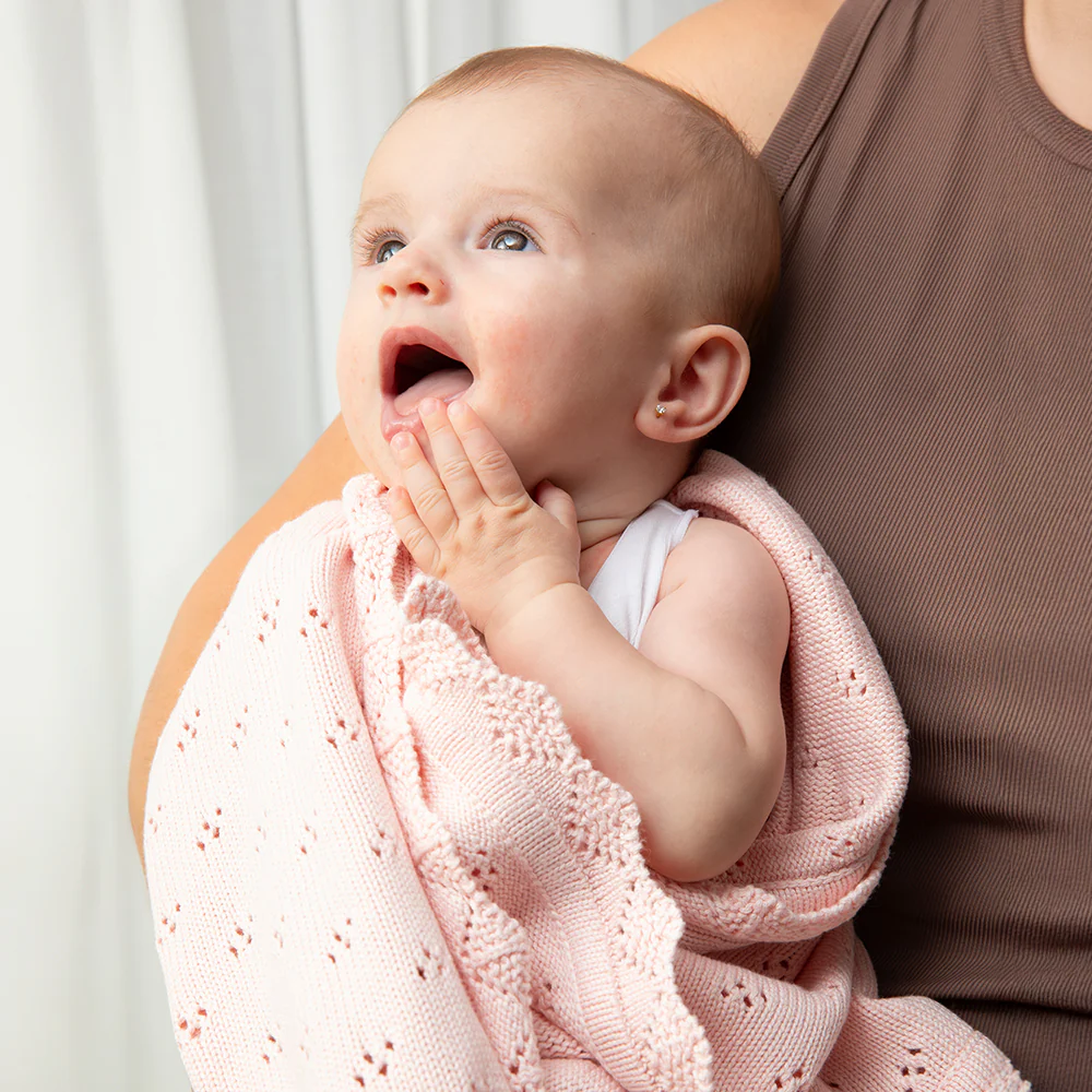 Living Textiles Blush - Heirloom Bamboo Blanket - Image 3