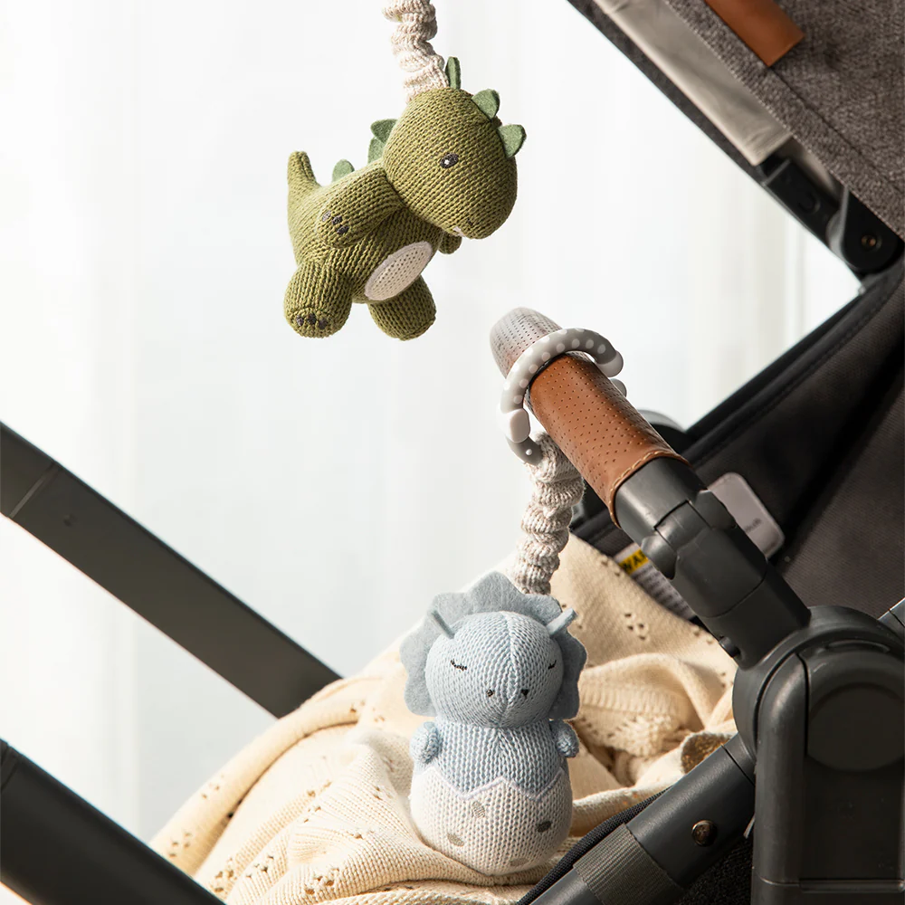 Living Textiles Dinosaurs - Stroller Toy 2pk - Image 2