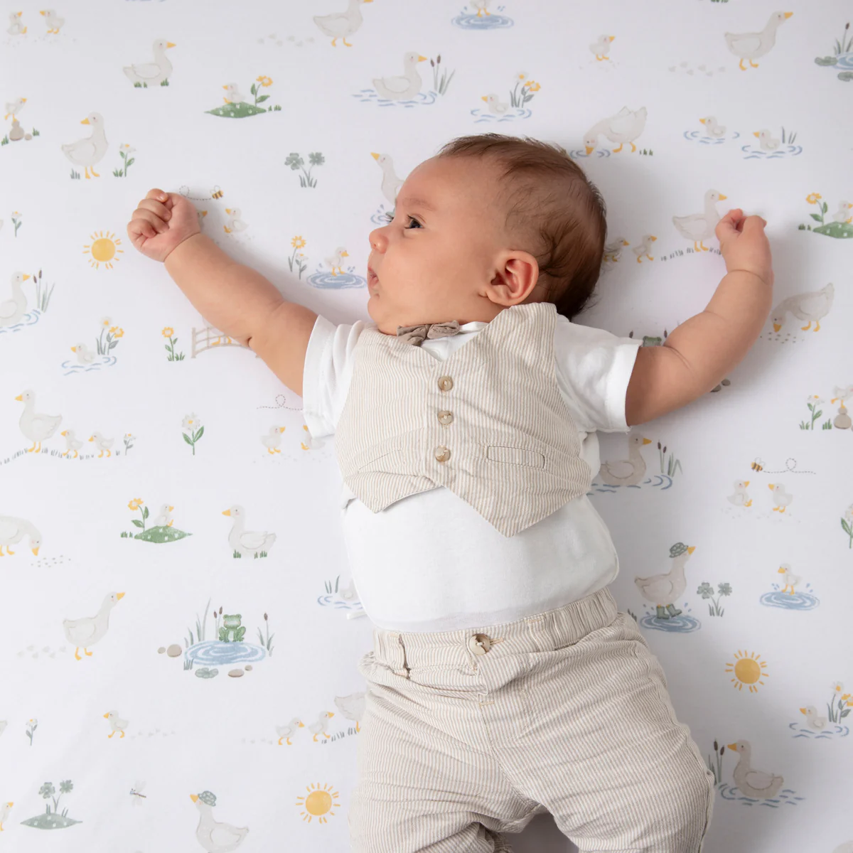 Living Textiles Goosey Goosey Jersey Cot Fitted Sheet 2pk - Image 8