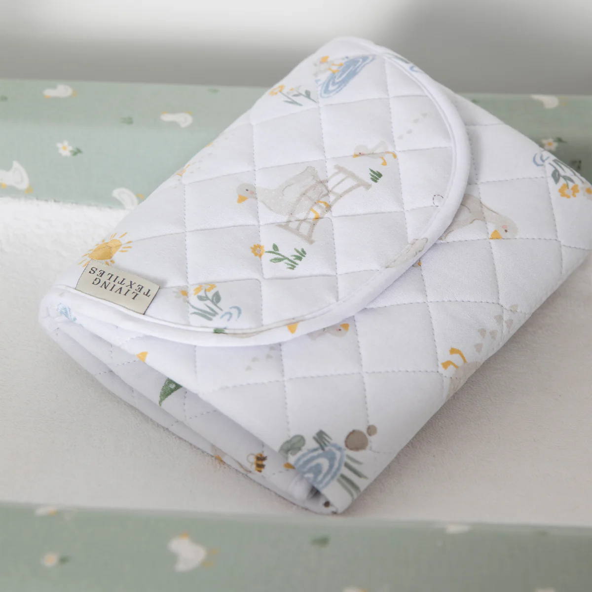 Living Textiles Goosey Goosey - Foldable Waterproof Travel Change Mat - Image 3