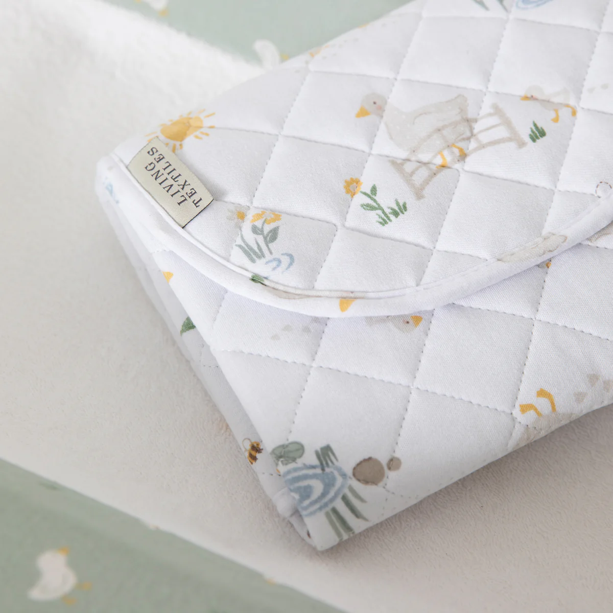 Living Textiles Goosey Goosey - Foldable Waterproof Travel Change Mat - Image 4