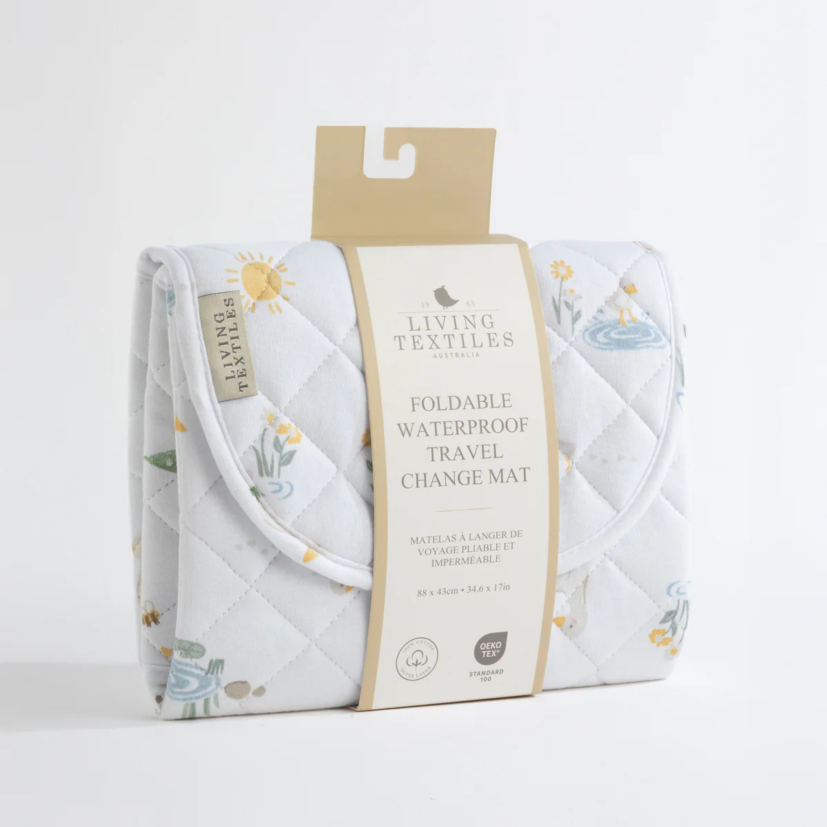 Living Textiles Goosey Goosey - Foldable Waterproof Travel Change Mat - Image 5
