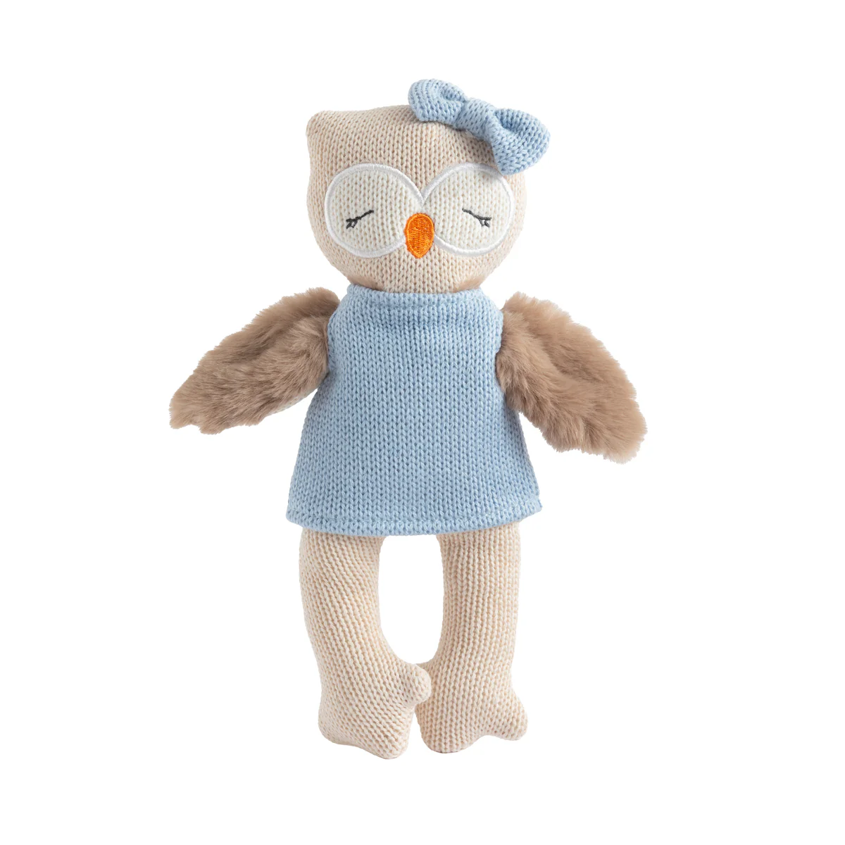 Living Textiles Ollie the Owl - Animal Knitted Toy