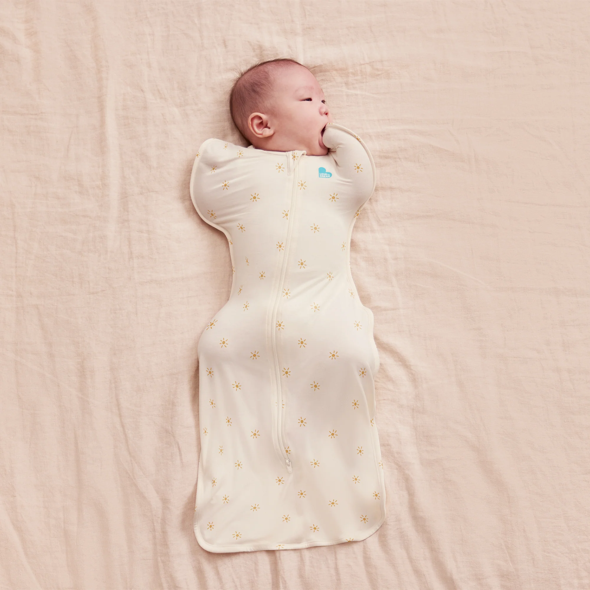 Love To Dream Swaddle Up Bamboo 0.2 TOG - Sunny Gold - Image 3