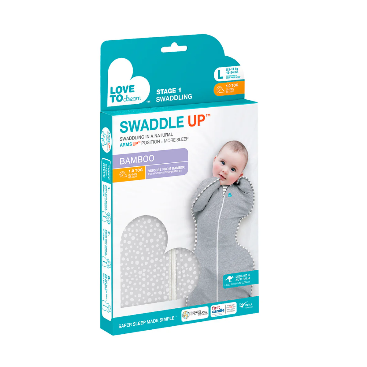 Love To Dream Swaddle Up Bamboo 1.0 TOG - Image 3