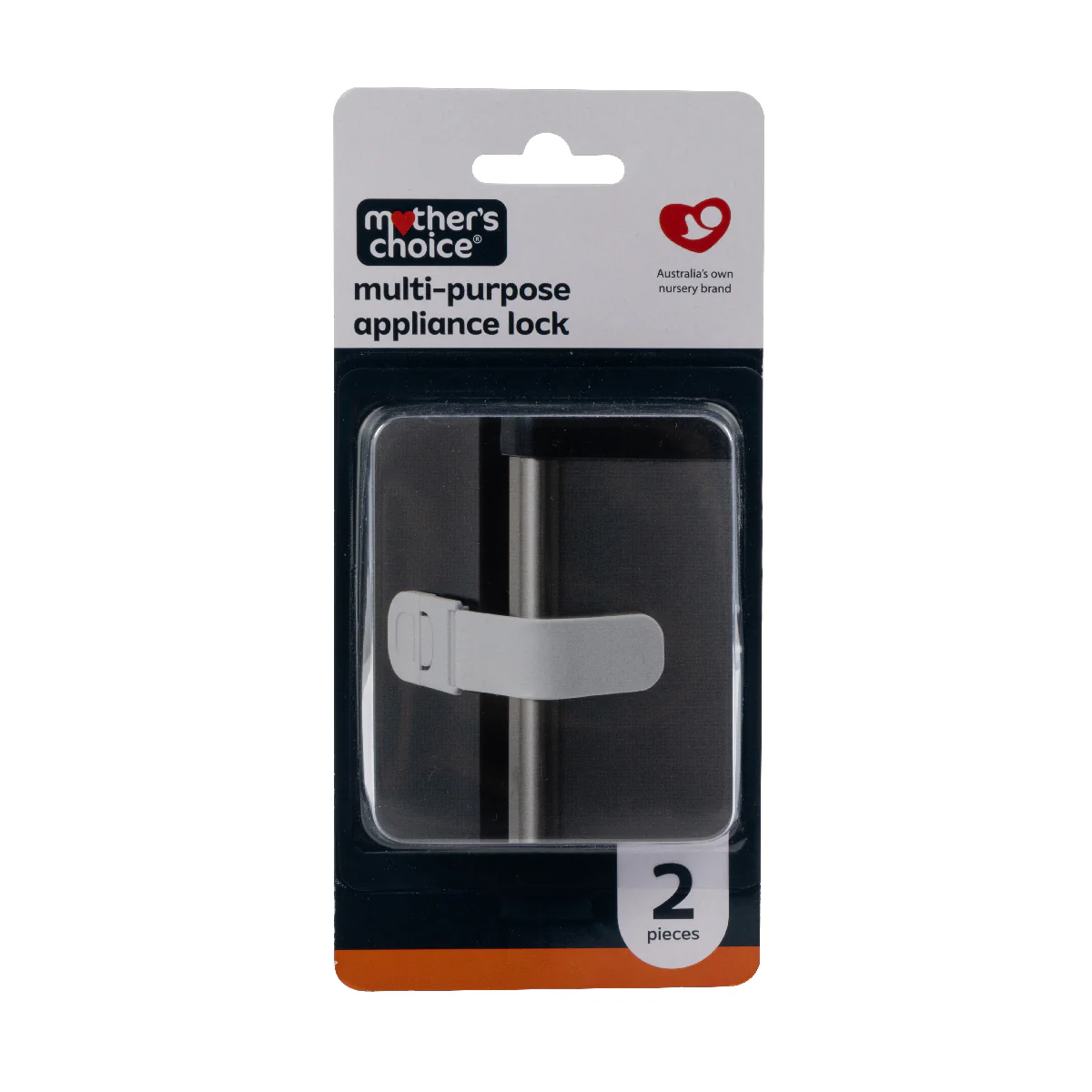 Mothers Choice Multi Purpose Appliance Lock White - 2 Pack - Image 2