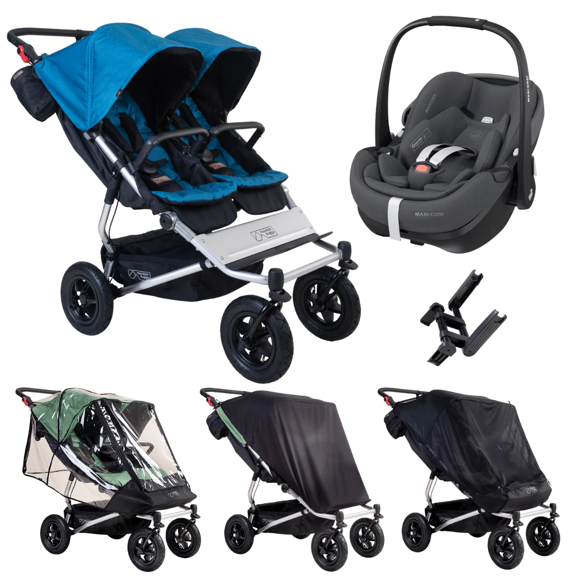 Mountain Buggy® duet™ + Maxi-Cosi Pebble 360 Pro² Travel System Bundle - Image 15