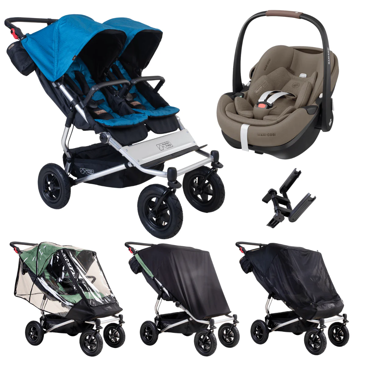 Mountain Buggy® duet™ + Maxi-Cosi Pebble 360 Pro² Travel System Bundle - Image 16