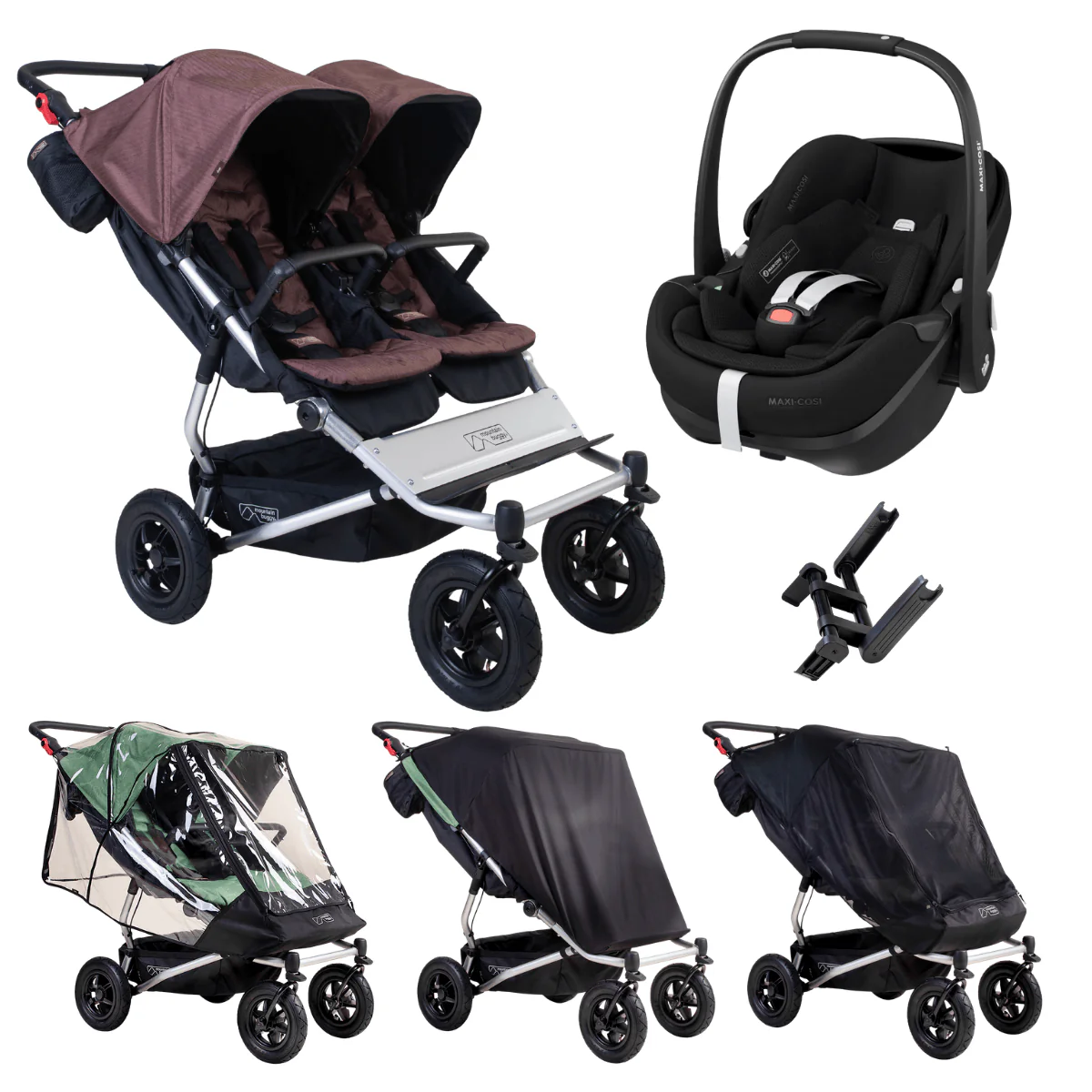 Mountain Buggy® duet™ + Maxi-Cosi Pebble 360 Pro² Travel System Bundle - Image 20