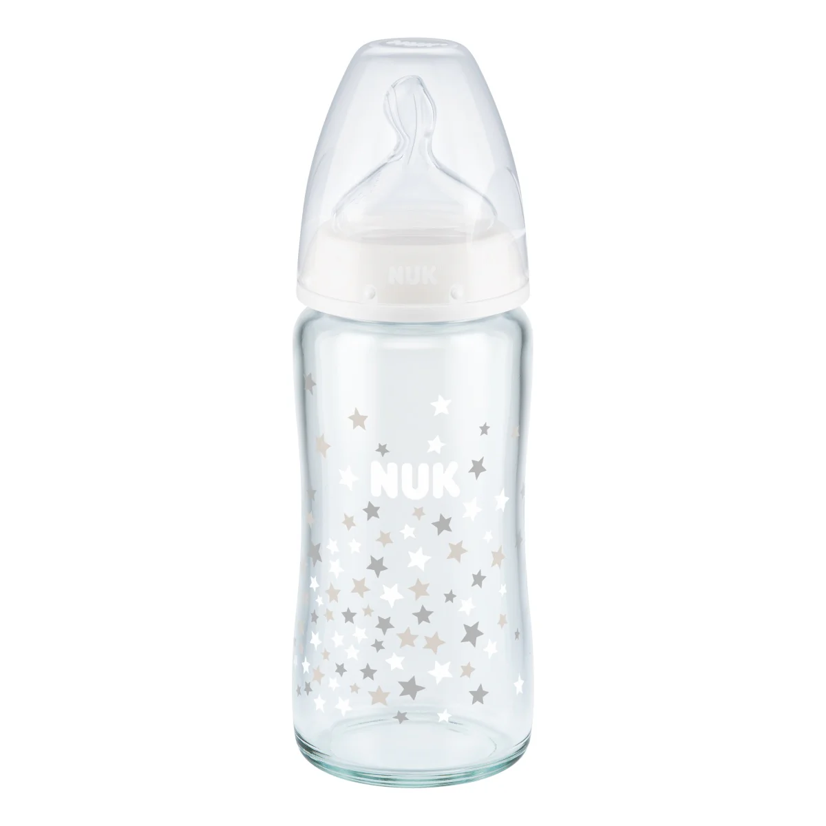 NUK First Choice Glass Bottle 240ml (Assorted)