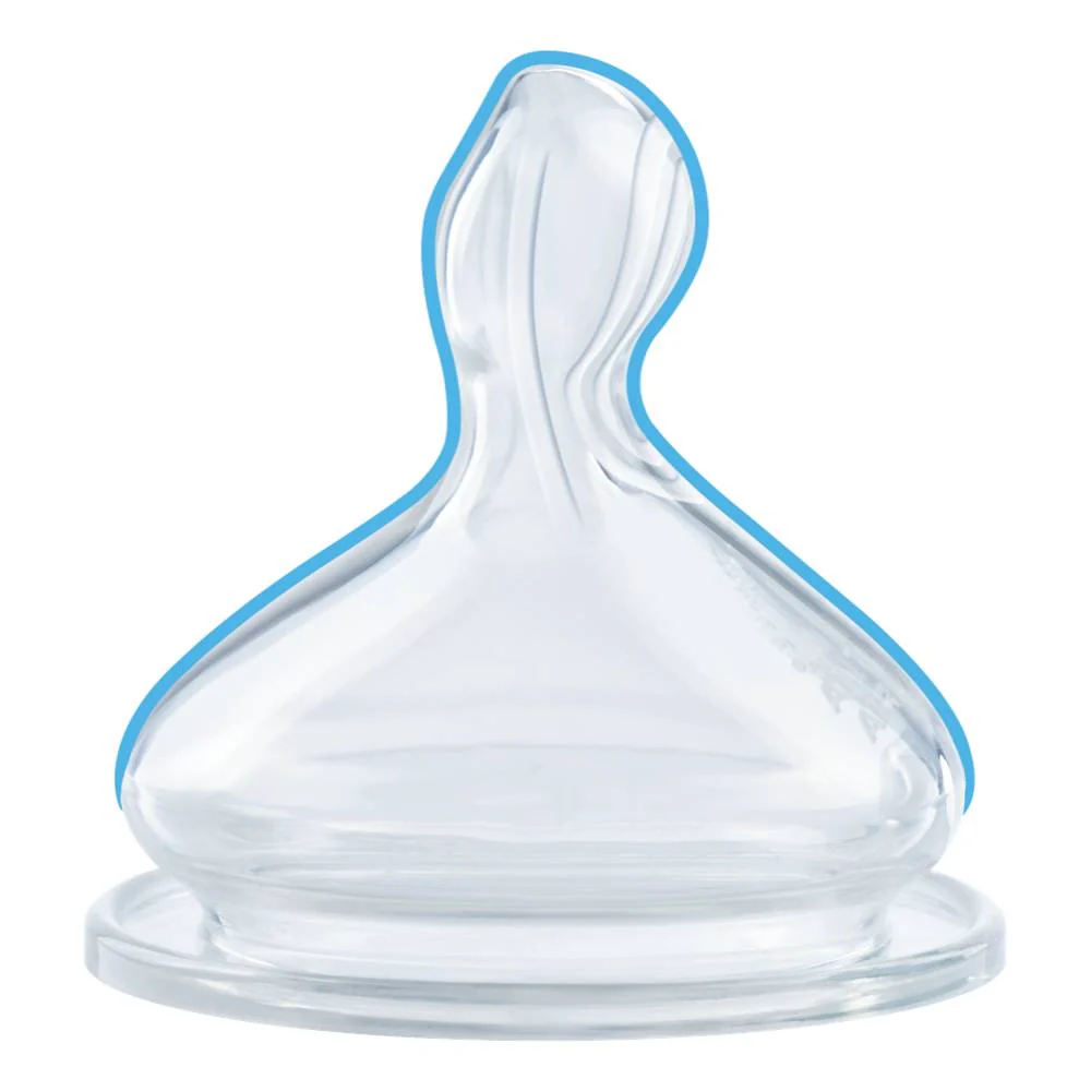 NUK First Choice Silicone Teat Size 1 Medium - 2 Pack - Image 2