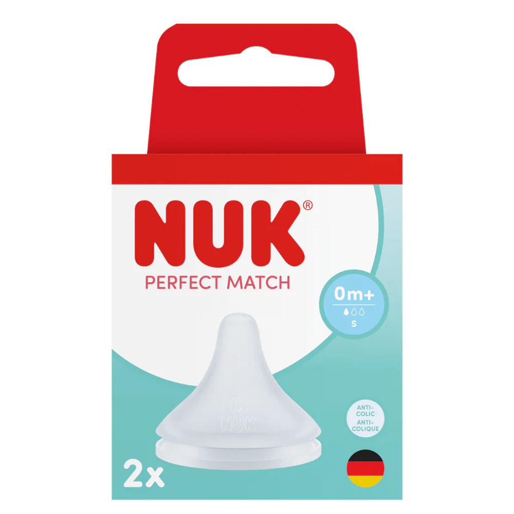 NUK First Choice Silicone Teats 0m+ small hole - 2pk - Image 4