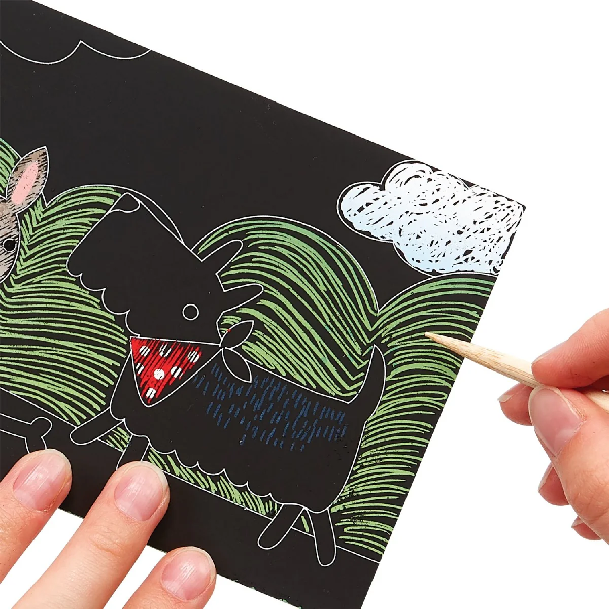 Ooly Mini Scratch & Scribble Art Kit - Playful Pups - Image 2