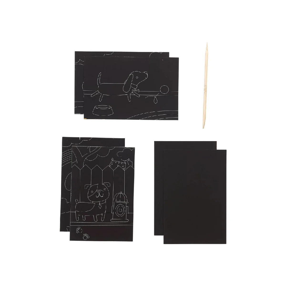 Ooly Mini Scratch & Scribble Art Kit - Playful Pups - Image 4