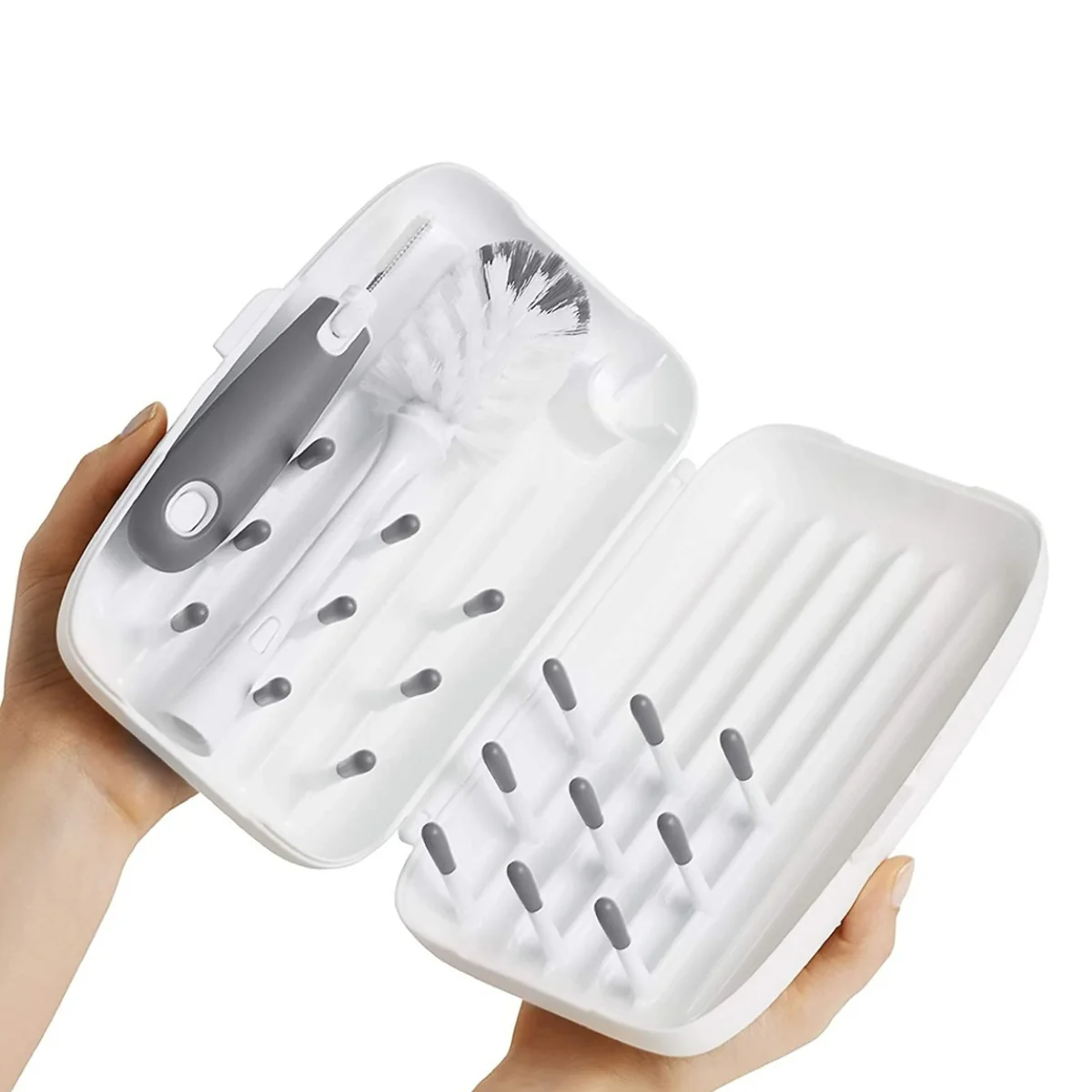 OXO Tot On-the-go Drying Rack & Brush - Image 3
