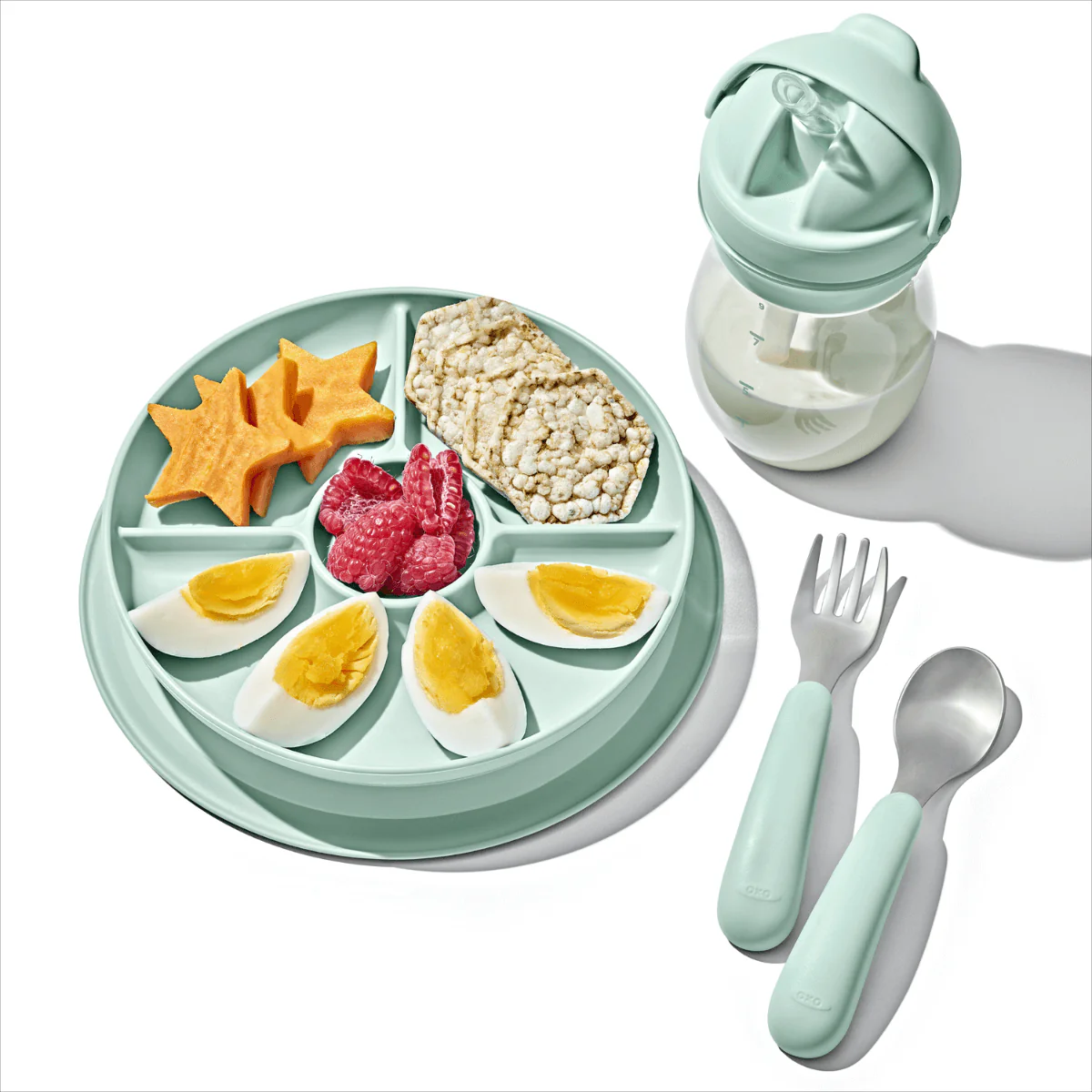 OXO Tot Stick & Stay Suction Divided Plate - Image 12