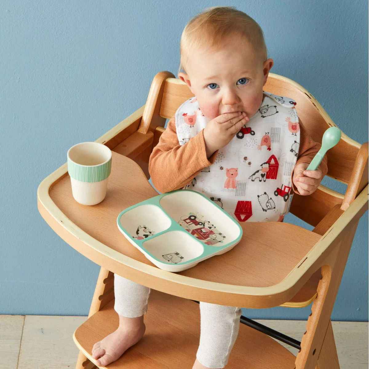 Pilbeam Printed Muslin Baby Bib - 2 Pack - Image 6